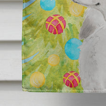 Load image into Gallery viewer, White Standard Poodle Christmas Flag Canvas House Size BB9421CHF