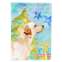 Load image into Gallery viewer, Yellow Labrador #2 Christmas Flag Canvas House Size BB9423CHF