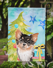 Load image into Gallery viewer, Long Haired Chihuahua Christmas Garden Flag - Outdoor Decorative Yard Flag BB9424GF