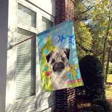 Load image into Gallery viewer, Fawn Pug Christmas Flag Canvas House Size BB9426CHF