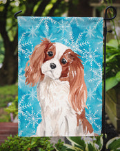 Load image into Gallery viewer, Blenheim Cavalier Spaniel Winter Garden Flag - Outdoor Decorative Yard Flag BB9428GF