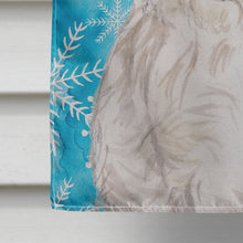 Load image into Gallery viewer, Westie Winter Flag Canvas House Size BB9429CHF