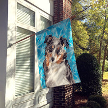 Load image into Gallery viewer, Australian Shepherd Winter Flag Canvas House Size BB9432CHF