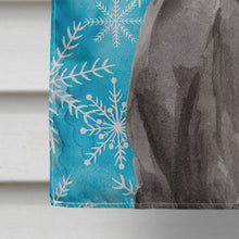 Load image into Gallery viewer, Black Labrador Winter Flag Canvas House Size BB9433CHF