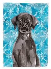 Load image into Gallery viewer, Black Labrador Winter Garden Flag - Outdoor Decorative Yard Flag BB9433GF