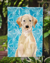 Load image into Gallery viewer, Yellow Labrador Winter Garden Flag - Outdoor Decorative Yard Flag BB9436GF