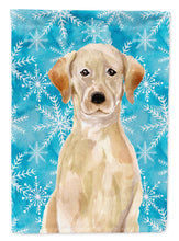 Load image into Gallery viewer, Yellow Labrador Winter Garden Flag - Outdoor Decorative Yard Flag BB9436GF
