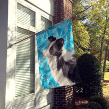 Load image into Gallery viewer, Border Collie Winter Flag Canvas House Size BB9443CHF