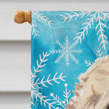 Load image into Gallery viewer, Champagne Cockapoo Winter Flag Canvas House Size BB9445CHF
