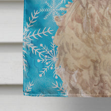 Load image into Gallery viewer, Champagne Cockapoo Winter Flag Canvas House Size BB9445CHF