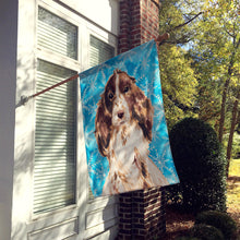 Load image into Gallery viewer, Brown Parti Winter Flag Canvas House Size BB9447CHF