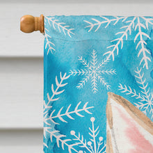 Load image into Gallery viewer, Corgi Winter Flag Canvas House Size BB9449CHF