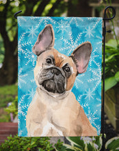Load image into Gallery viewer, Fawn French Bulldog Winter Garden Flag - Outdoor Decorative Yard Flag BB9452GF