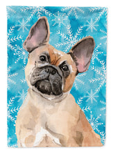 Load image into Gallery viewer, Fawn French Bulldog Winter Garden Flag - Outdoor Decorative Yard Flag BB9452GF