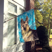 Load image into Gallery viewer, German Shepherd Winter Flag Canvas House Size BB9453CHF