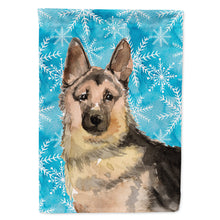 Load image into Gallery viewer, German Shepherd Winter Flag Canvas House Size BB9453CHF