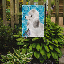 Load image into Gallery viewer, White Standard Poodle Winter Garden Flag - Outdoor Decorative Yard Flag BB9456GF