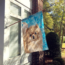 Load image into Gallery viewer, Pomeranian Winter Flag Canvas House Size BB9460CHF