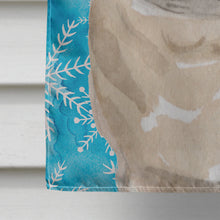 Load image into Gallery viewer, Fawn Pug Winter Flag Canvas House Size BB9461CHF