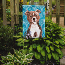 Load image into Gallery viewer, Red Staffie Bull Terrier Winter Garden Flag - Outdoor Decorative Yard Flag BB9462GF