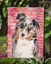 Load image into Gallery viewer, Australian Shepherd Love Garden Flag - Outdoor Decorative Yard Flag BB9467GF