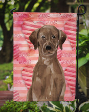 Load image into Gallery viewer, Chocolate Labrador Love Garden Flag - Outdoor Decorative Yard Flag BB9470GF
