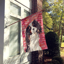 Load image into Gallery viewer, Tricolor Cavalier Spaniel Love Flag Canvas House Size BB9472CHF