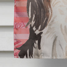 Load image into Gallery viewer, Tricolor Cavalier Spaniel Love Flag Canvas House Size BB9472CHF