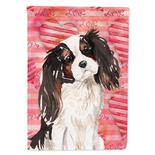 Load image into Gallery viewer, Tricolor Cavalier Spaniel Love Flag Canvas House Size BB9472CHF