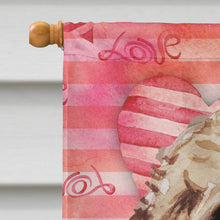 Load image into Gallery viewer, Brown Cockapoo Love Flag Canvas House Size BB9479CHF