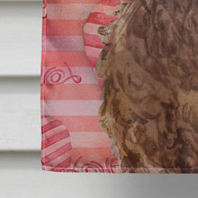 Load image into Gallery viewer, Brown Cockapoo Love Flag Canvas House Size BB9479CHF