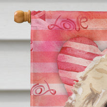 Load image into Gallery viewer, Champagne Cockapoo Love Flag Canvas House Size BB9480CHF