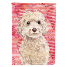 Load image into Gallery viewer, Champagne Cockapoo Love Flag Canvas House Size BB9480CHF