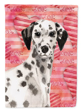 Load image into Gallery viewer, Dalmatian Love Flag Canvas House Size BB9485CHF