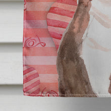 Load image into Gallery viewer, Red Staffie Bull Terrier Love Flag Canvas House Size BB9497CHF