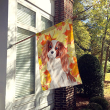 Load image into Gallery viewer, Blenheim Cavalier Spaniel Fall Flag Canvas House Size BB9498CHF