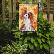 Load image into Gallery viewer, Blenheim Cavalier Spaniel Fall Garden Flag - Outdoor Decorative Yard Flag BB9498GF