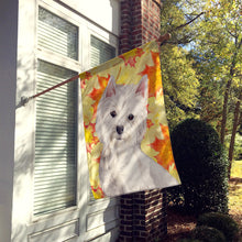 Load image into Gallery viewer, Westie Fall Flag Canvas House Size BB9499CHF