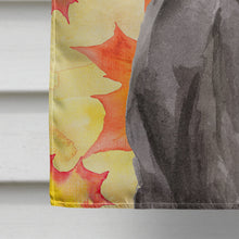 Load image into Gallery viewer, Black Labrador Fall Flag Canvas House Size BB9503CHF