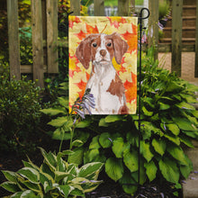Load image into Gallery viewer, Brittany Spaniel Fall Garden Flag - Outdoor Decorative Yard Flag BB9504GF