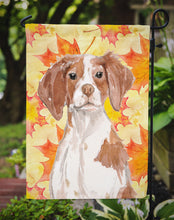 Load image into Gallery viewer, Brittany Spaniel Fall Garden Flag - Outdoor Decorative Yard Flag BB9504GF