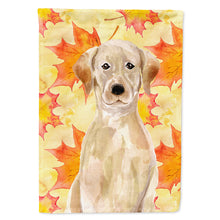 Load image into Gallery viewer, Yellow Labrador Fall Flag Canvas House Size BB9506CHF