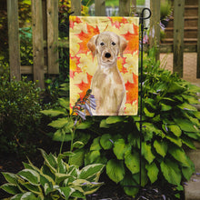 Load image into Gallery viewer, Yellow Labrador Fall Garden Flag - Outdoor Decorative Yard Flag BB9506GF
