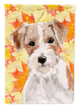 Load image into Gallery viewer, Wire Hair Jack Russell Fall Garden Flag - Outdoor Decorative Yard Flag BB9508GF