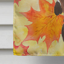 Load image into Gallery viewer, Black and Tan Dachshund Fall Flag Canvas House Size BB9510CHF