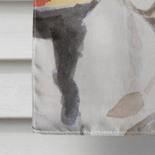 Load image into Gallery viewer, Black White French Bulldog Fall Flag Canvas House Size BB9512CHF