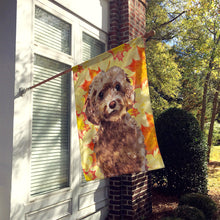 Load image into Gallery viewer, Brown Cockapoo Fall Flag Canvas House Size BB9514CHF