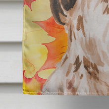 Load image into Gallery viewer, Brown Parti Fall Flag Canvas House Size BB9517CHF