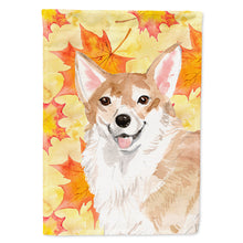 Load image into Gallery viewer, Corgi Fall Flag Canvas House Size BB9519CHF