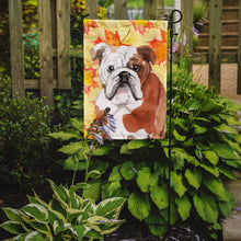 Load image into Gallery viewer, English Bulldog Fall Garden Flag - Outdoor Decorative Yard Flag BB9521GF